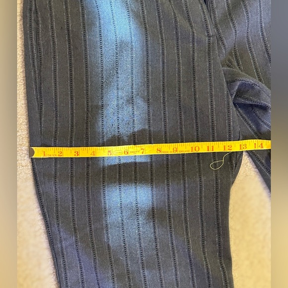 Wool Feel (but not wool) Dark Gray Slacks with Silver Thread Detail - Picture 9 of 12